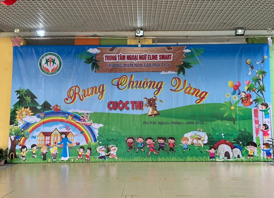 Không gian sự kiện tại Trường Mầm non Sao Mai
