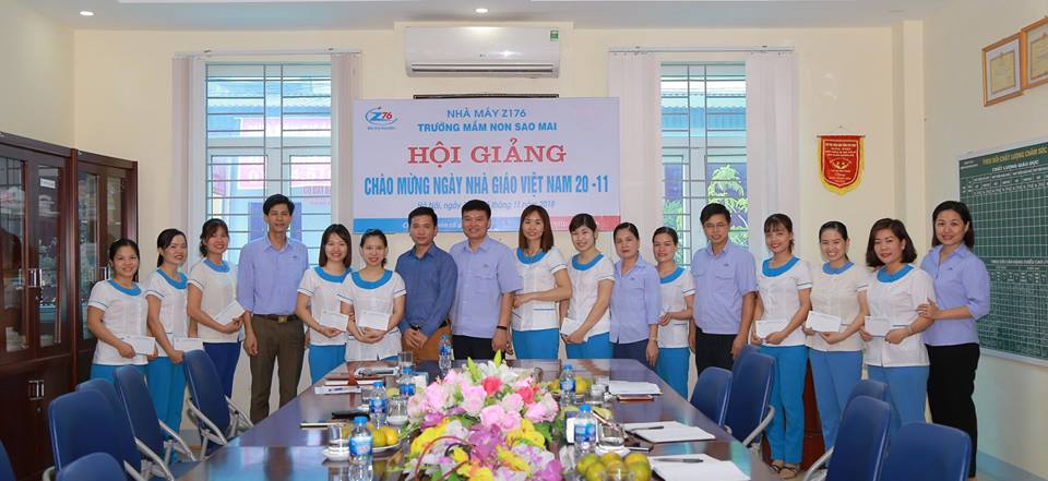 Trường mầm non Sao Mai tổng kết hội giảng chào mừng ngày nhà giáo Việt Nam 20/11