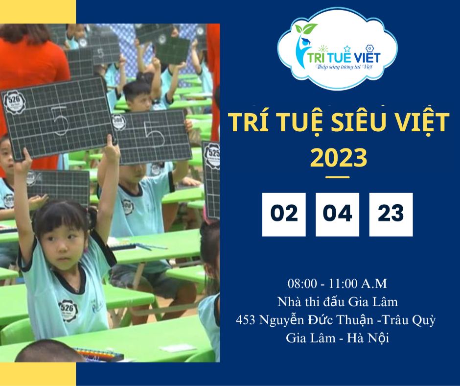 Các bé Sao Mai tham gia cuộc thi “Trí Tuệ Siêu Việt 2023”