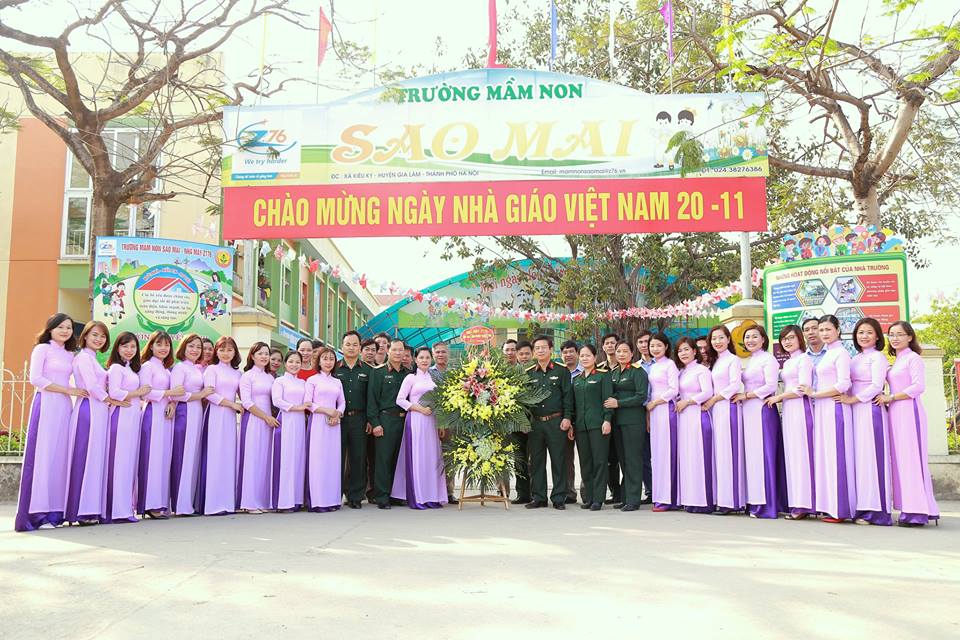 Trường mầm non Sao Mai tổ chức Lễ kỷ niệm 36 năm ngày Nhà Giáo Việt Nam 20/11